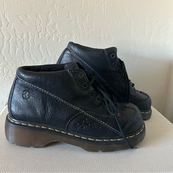 SOLD - Dr Martens Vintage Platform Daisy Oxford Shoes Y2k Leather 12283 - Picture 5 of 12